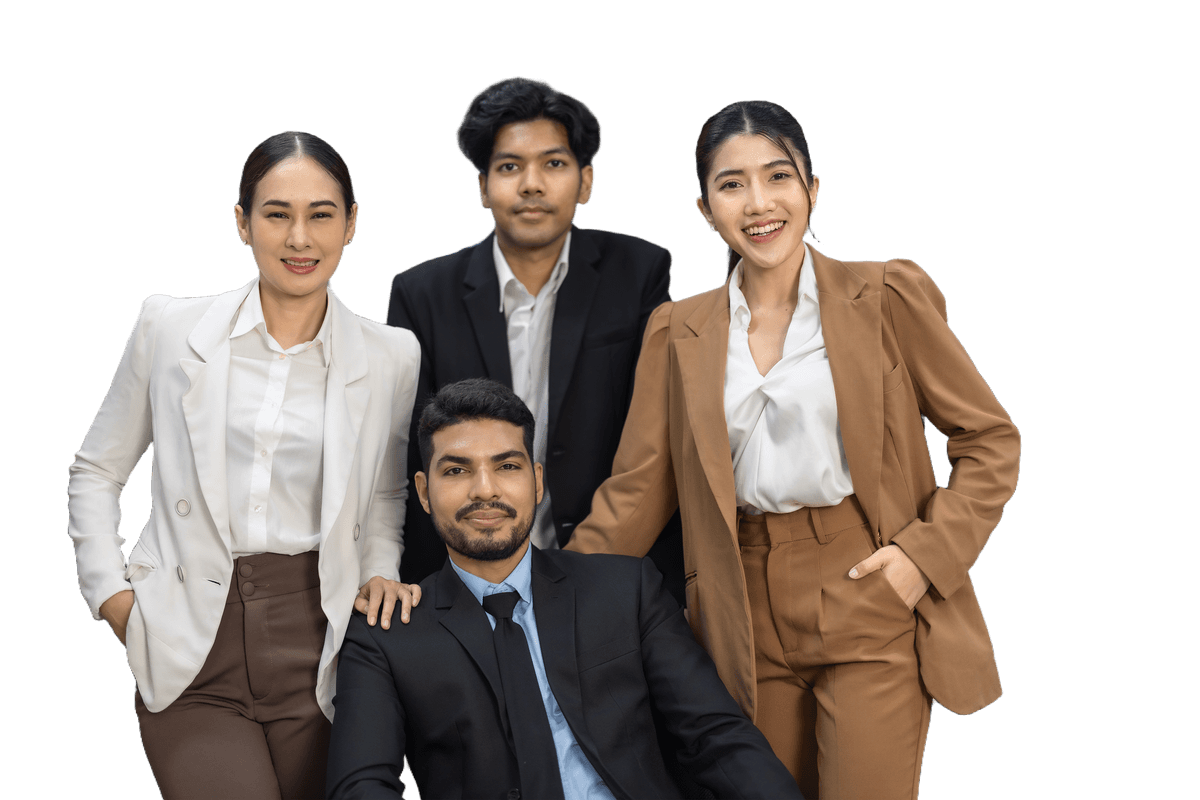 A group of successful entrepreneurs